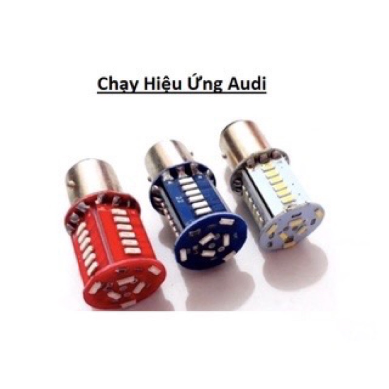 Đèn hậu led t15 nháy đuổi audi gắn xe máy