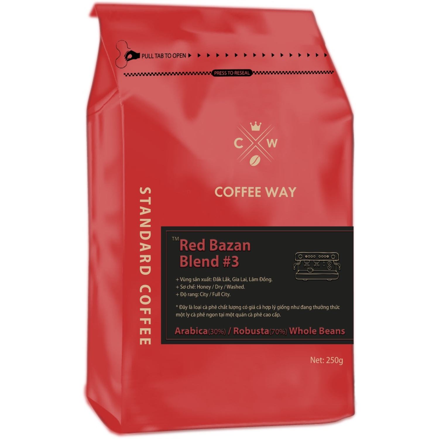 Cà phê nguyên chất Robusta và Arabica Đất đỏ Bazan - Coffee Way