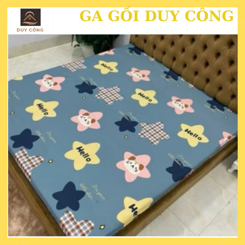 Ga chống thấm cotton thun nano kháng khuẩn không nóng bí - ga gối Duy Công