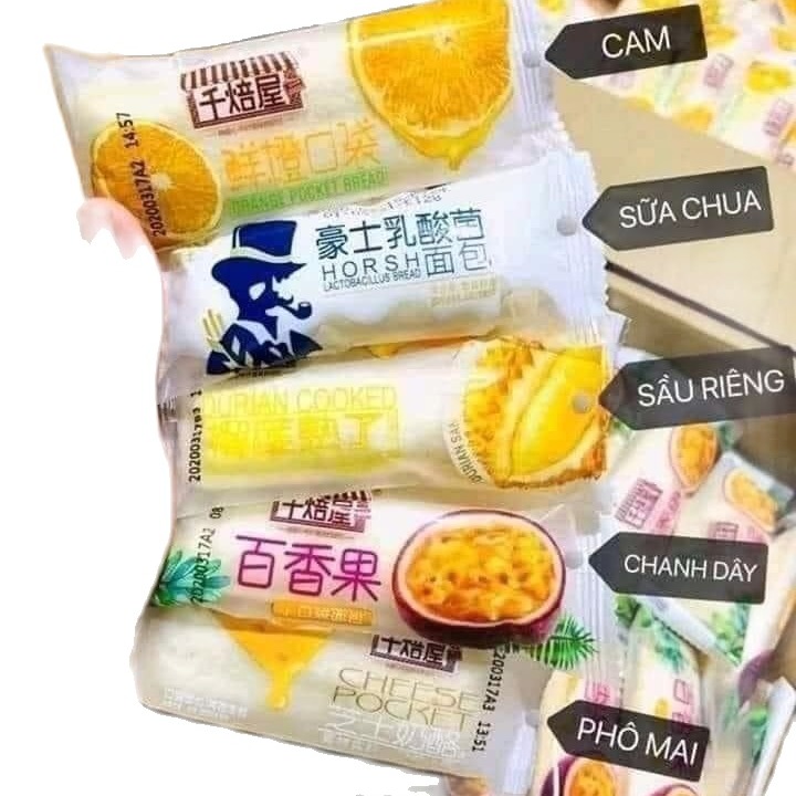 BÁNH SỮA CHUA ĐÀI LOAN Thơm Ngon - Mix vị -  Đồ Ăn Vặt - THƠM MỀM RẤT NGON  Thùng 500G