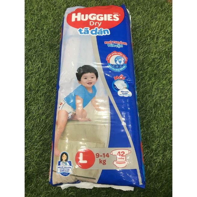 Tã dán huggies size l42/xl38