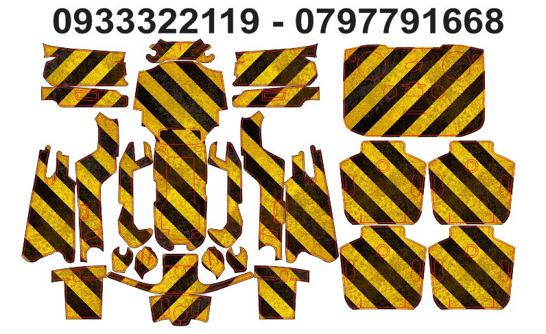 Skin Decal Dán Flycam Mavic Air 2 - Full Body - Phiên Bảng Camo Vàng Đen (4 Pin)