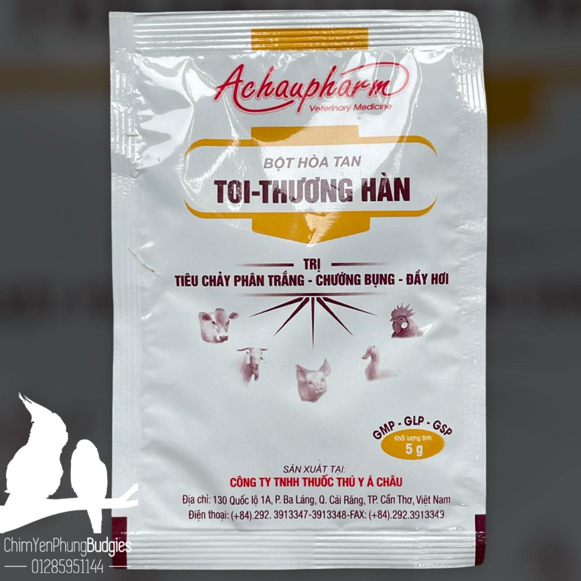 Bột hoà tan phòng ngừa thương hàn, cảm cúm, chướng bụng Á Châu