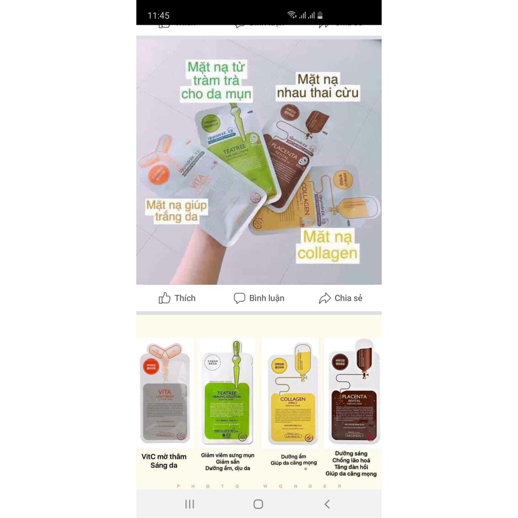 Sẵn Mặt Nạ Mediheal Hàn Quốc Mask