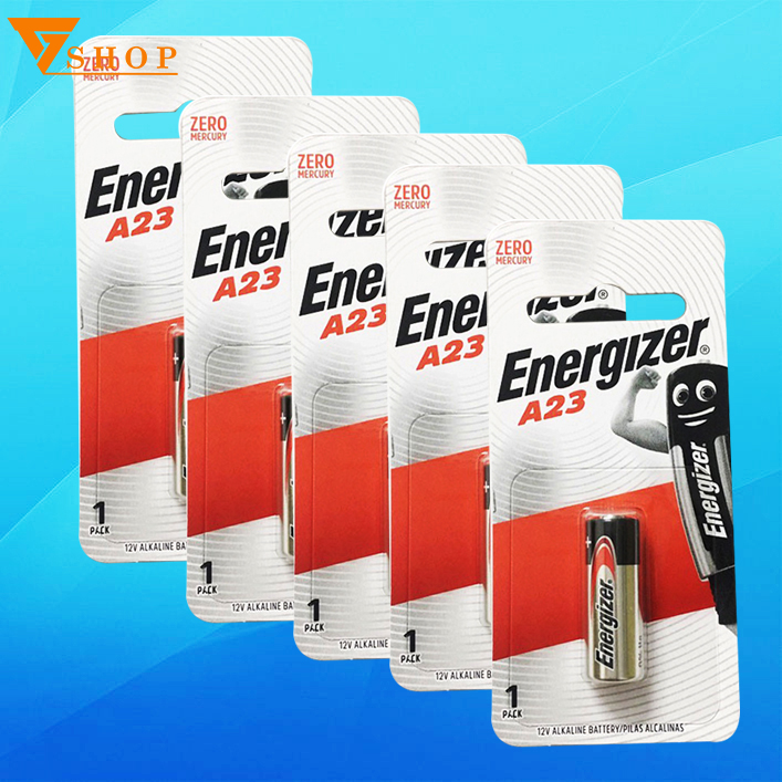 Conbo 5 viên Pin A23 Energizer 12V, Pin remote cửa cuốn 12V chính hãng