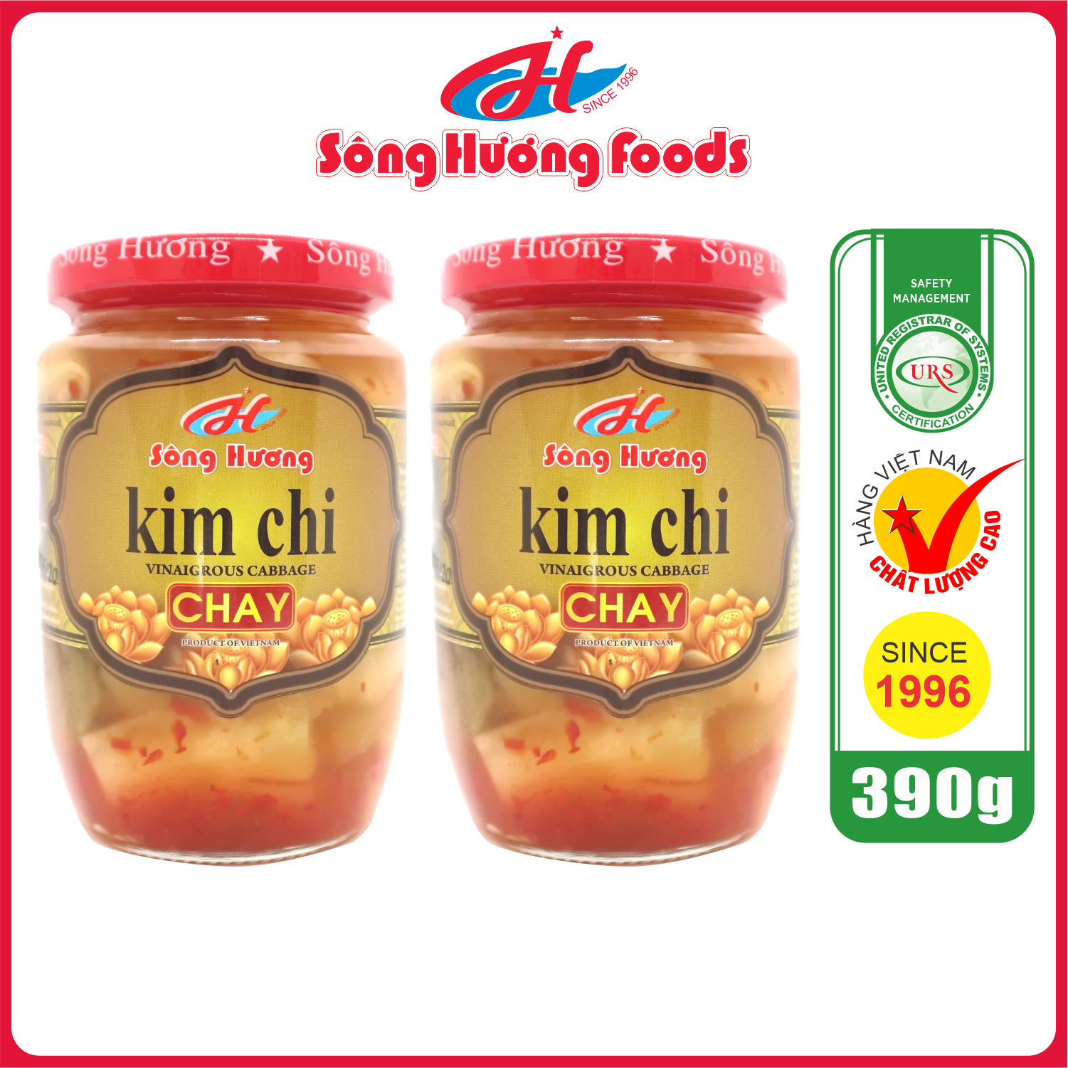 2 Hũ Kim Chi Chay Sông Hương Foods Hũ 390g - Thực phẩm chay