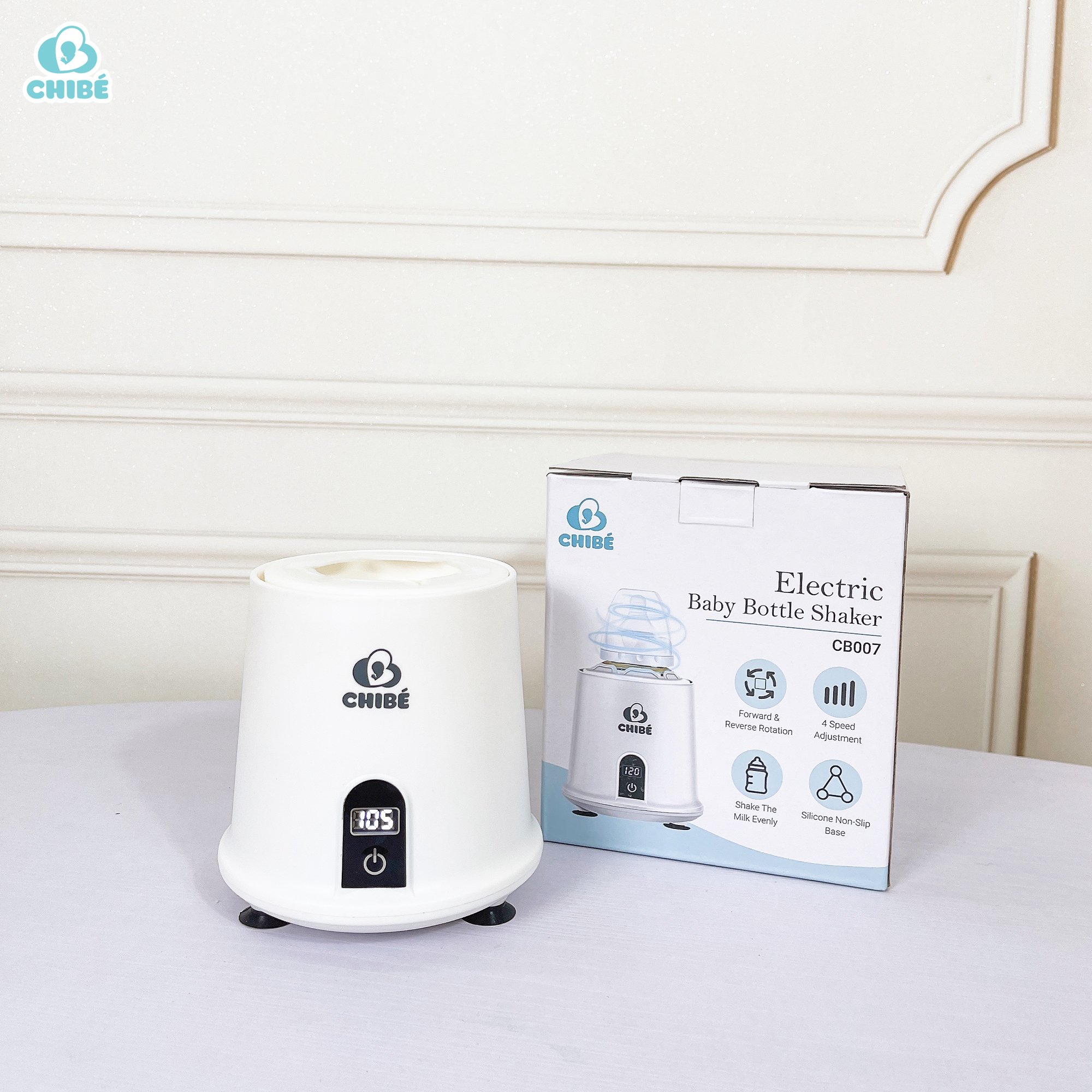 CHÍNH HÃNG Máy lắc bình sữa Chibe CB007