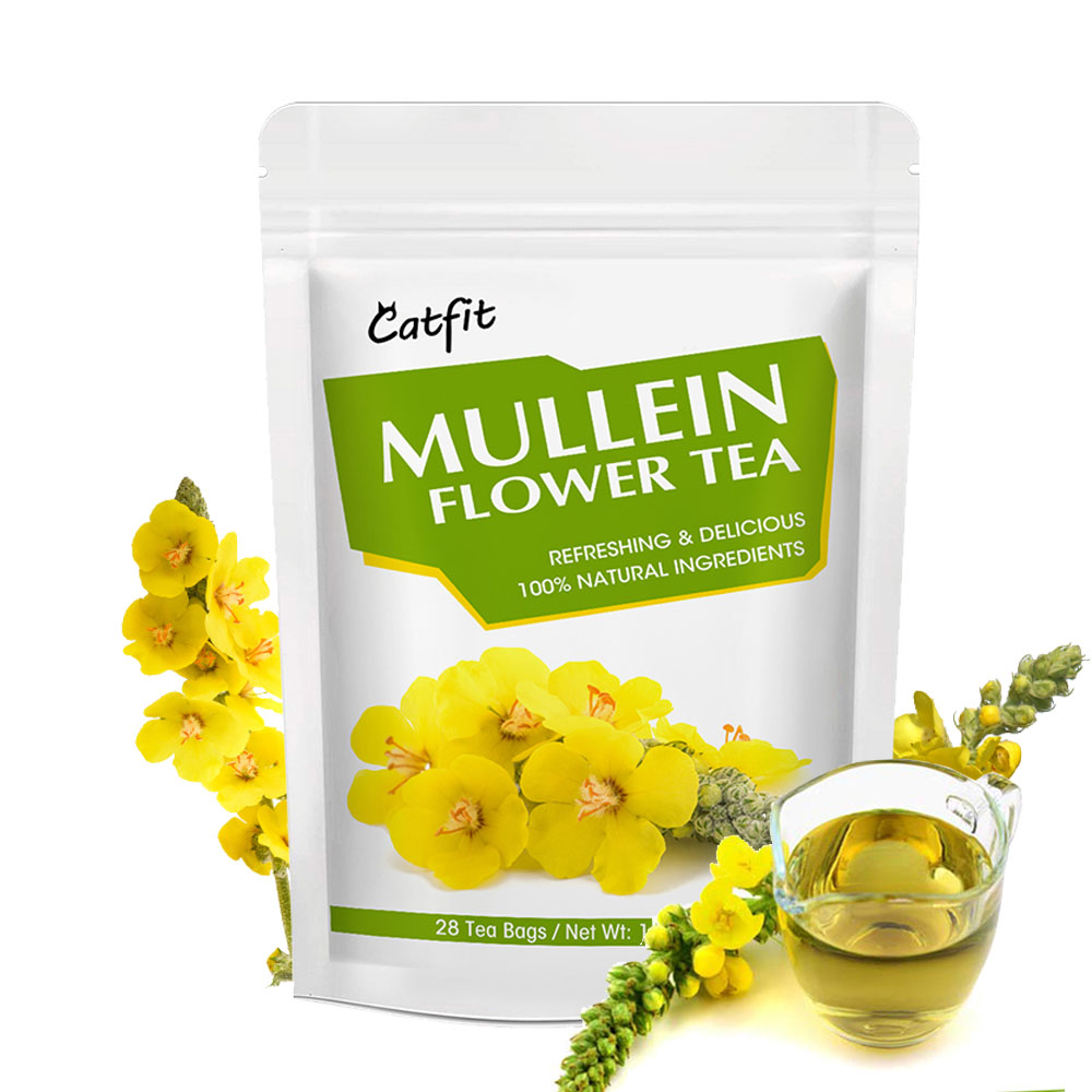 Catfit Herbal Mullein Leaf Tea Làm sạch phổi Xóa tan nhiệt và giải độc