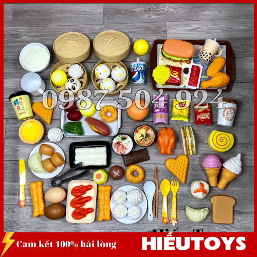 Đồ chơi 88 món ăn dành cho bé đồ chơi tập nấu ăn