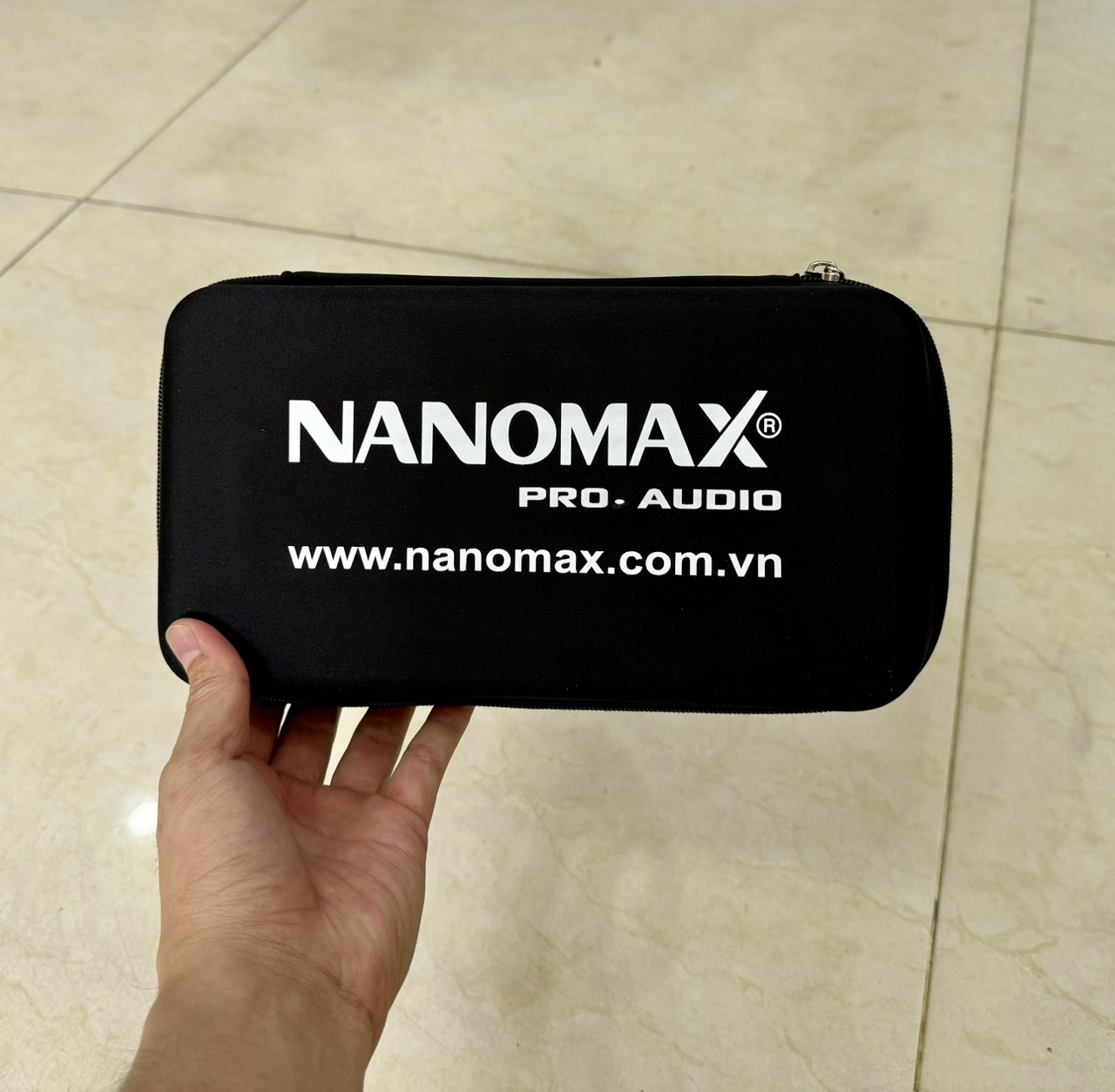 Hộp đựng micro không dây nanomax, túi đựng micro dày, bao đựng mic chính hãng loại mới