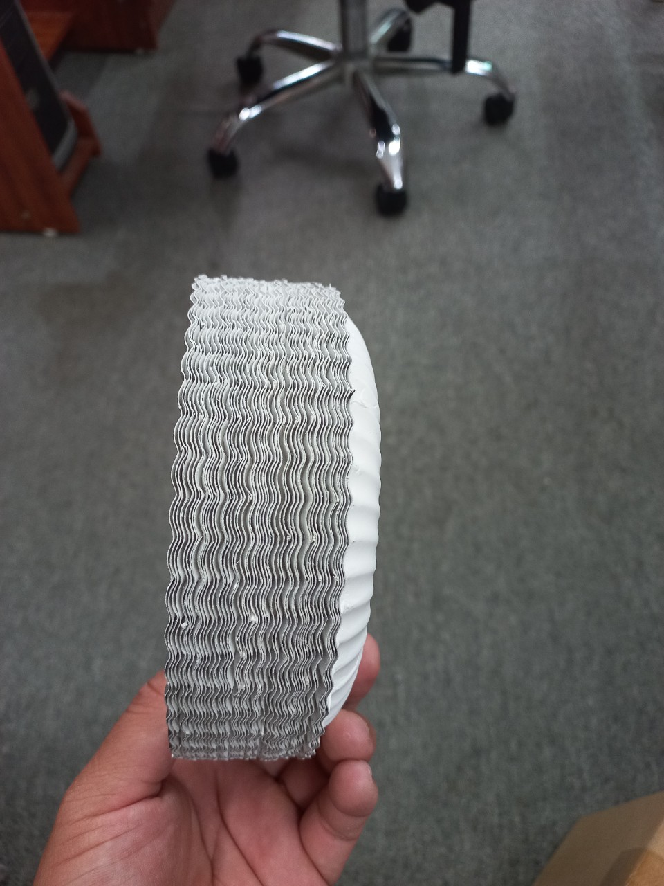 Dĩa giấy phủ nhôm bạc 16cm