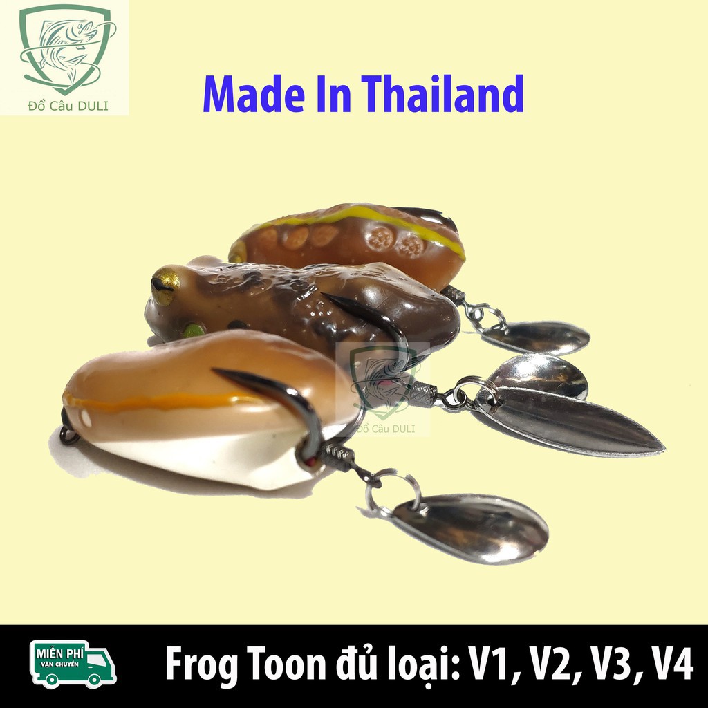 Mồi Giả Nhái Hơi Frog Toon V1 V2 V3 V4 Chuyên câu lure cá lóc siêu nhạy - docauduli (cam kết bán hàng chất lượng có bảo