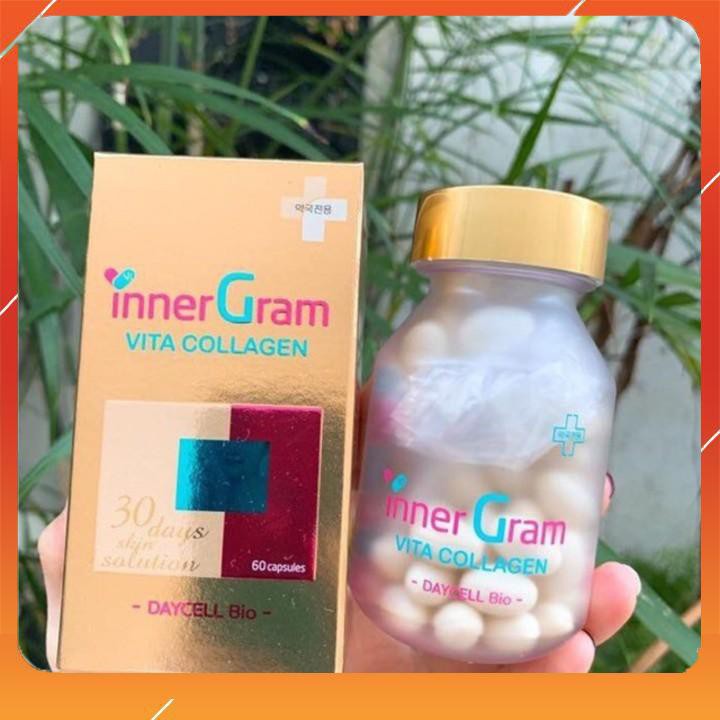 Viên Uống Cấp Nước Trắng Da Inner Gram Vita Collagen Hàn Quốc 60 viên