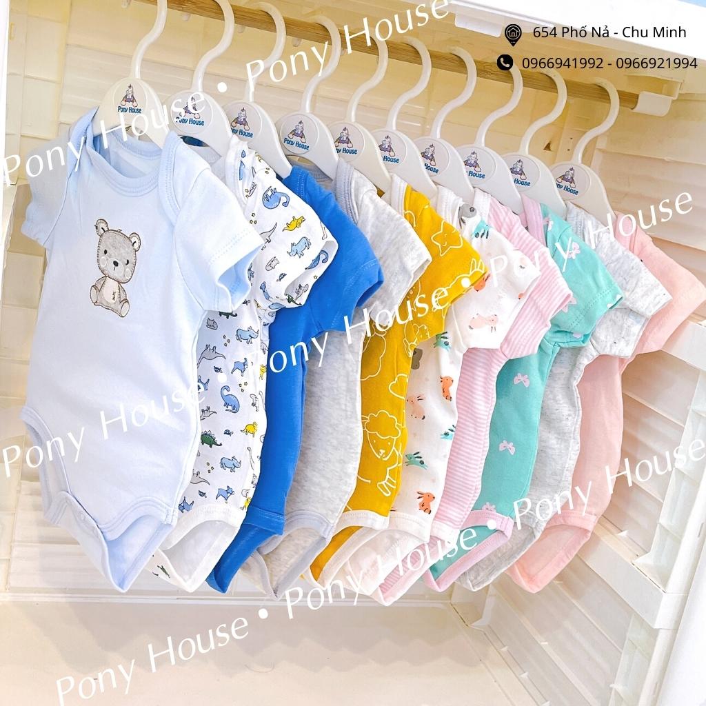 Body Chip Cộc Tay Bodysuit  Hàng Quảng Châu Chất Cotton Siêu Đẹp Mềm Mát Cho Bé Trai Bé Gái Từ Sơ Sinh đến 9 Tháng