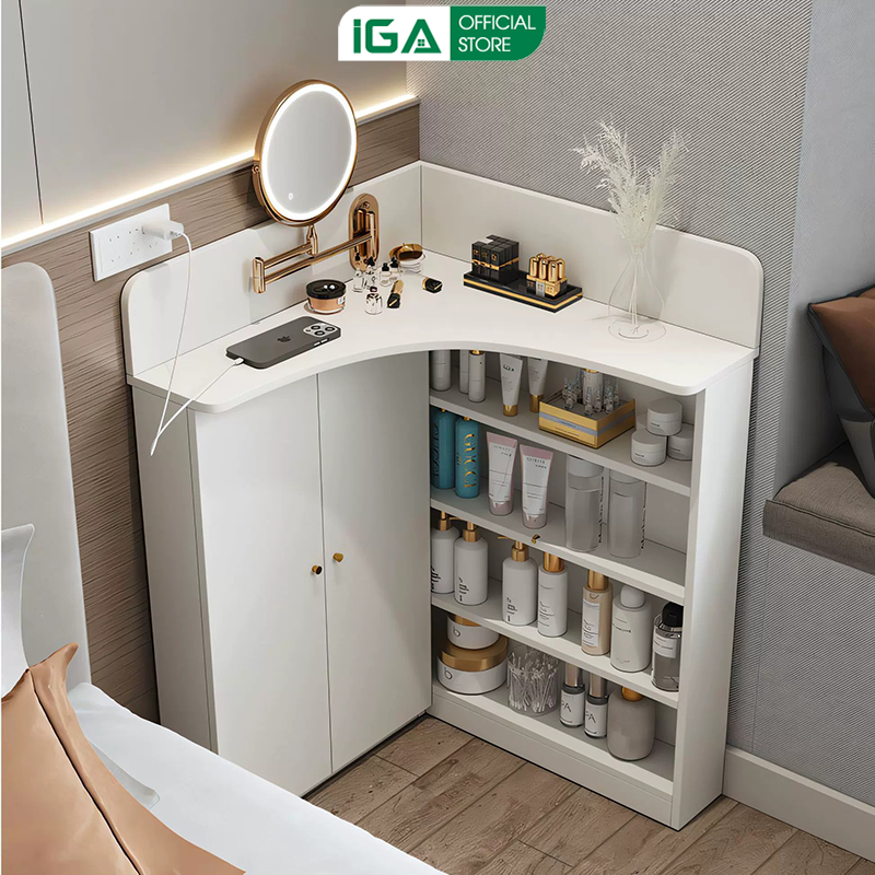Bàn trang điểm góc tường tiết kiệm không gian mang phong cách Hàn quốc - GP427