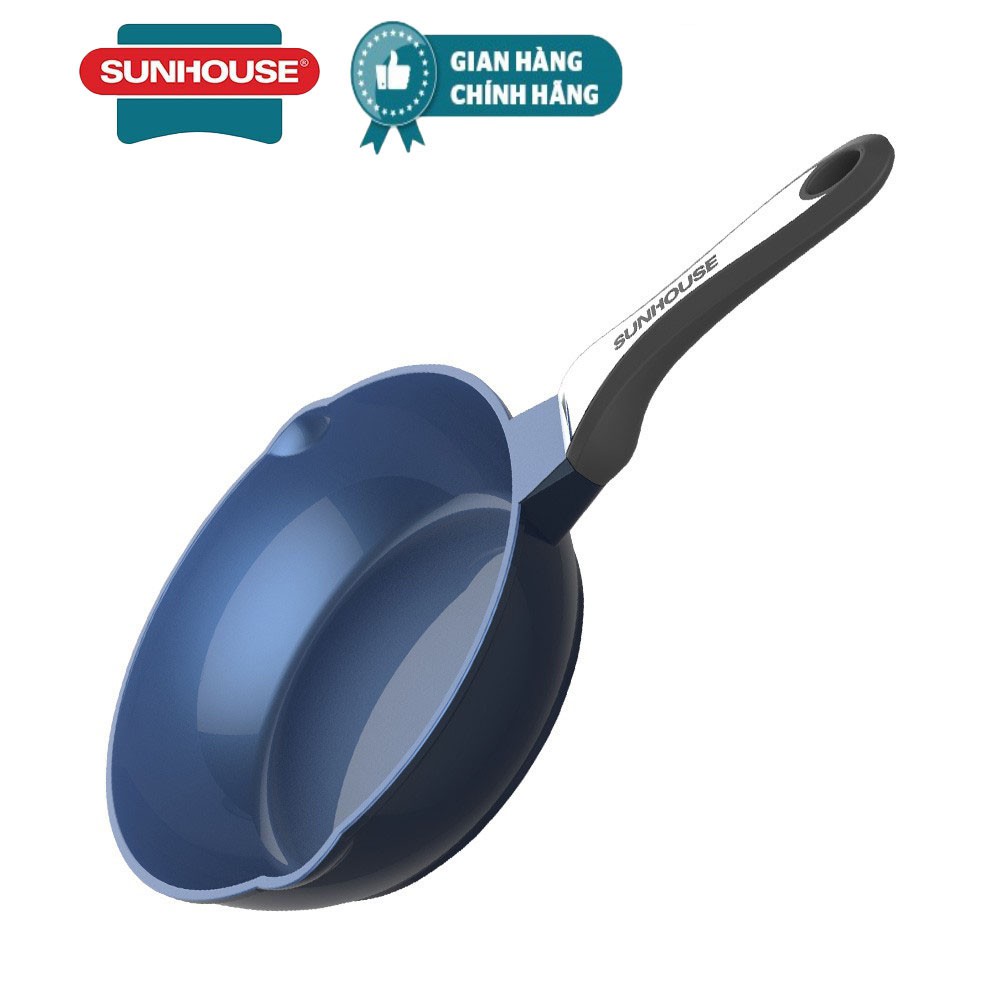 Chảo đúc siêu bền đá sâu đáy từ sunhouse shg1228mba
