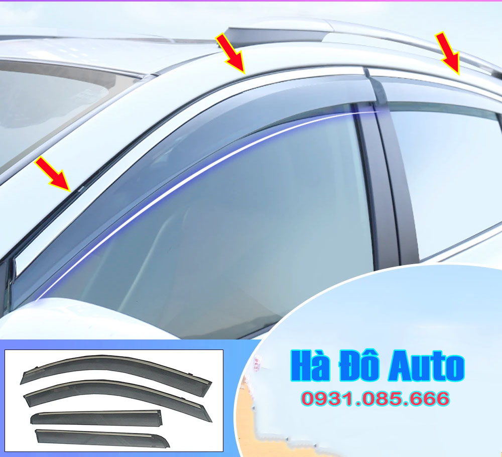 Vè mưa navara 2005 2006 2007 2008 2009 2010 2011 2012 2013 2014 - bộ vè che mưa nissan navara 2005/2014
