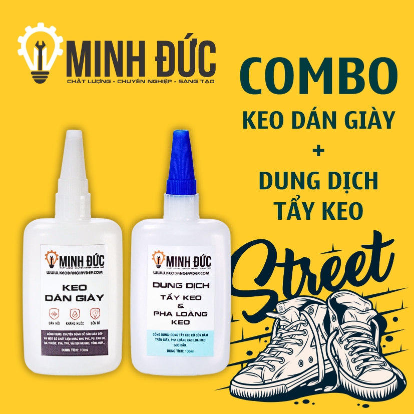 Keo dán giày dép chuyên dụng Minh Đức - 100ml - Shop Minh Đức
