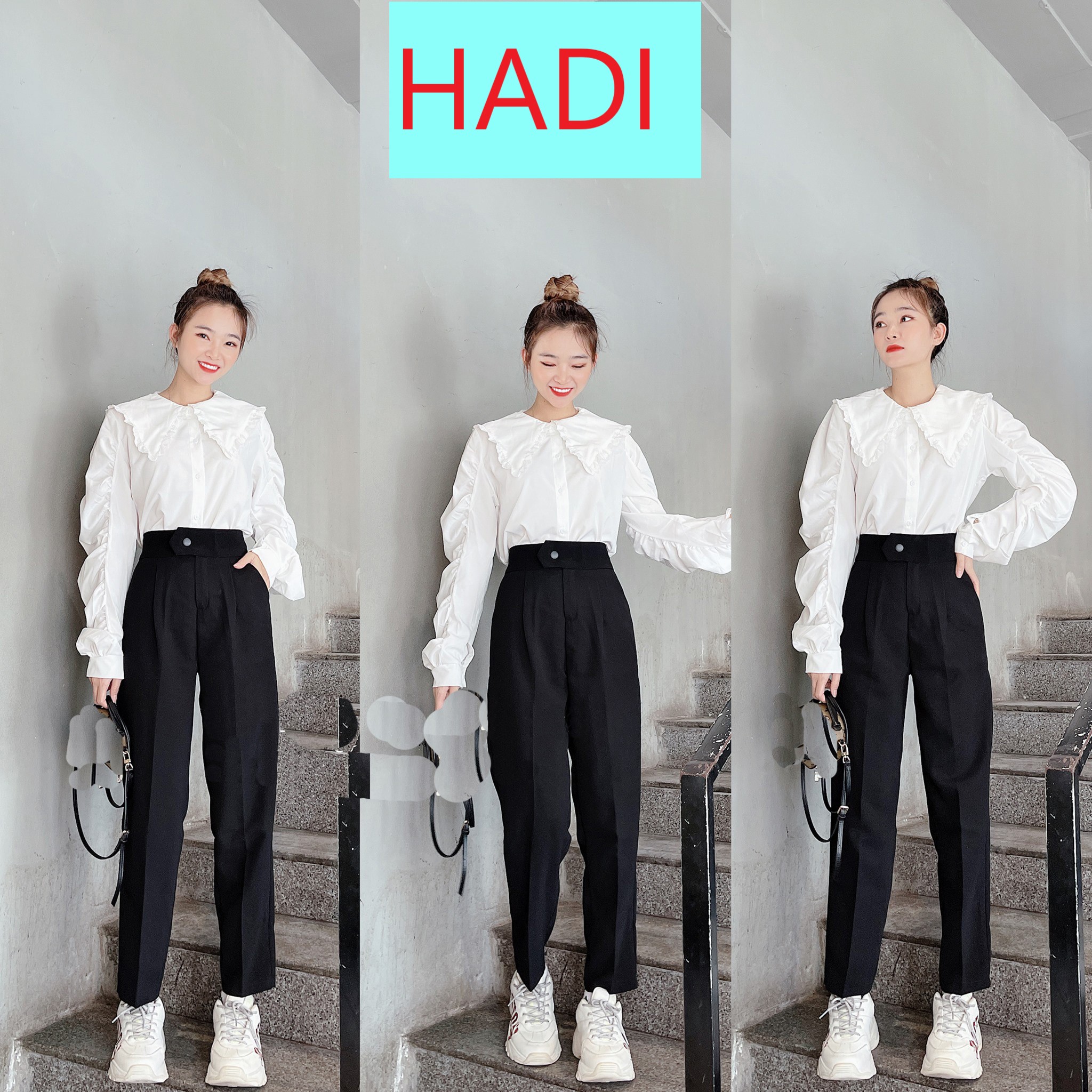 [ NÚT NGANG ] QUẦN TÂY NỮ NÚT NGANG BẤM LƯNG CAO HỌC SINH, QUẦN ÂU HỌC SINH NỮ, QUẦN TÂY NỮ ĐI HỌC ĐEN LƯNG CAO, PHOM ĐẸP DÁNG TRẺ TRUNG, DỄ PHỐI ĐỒ