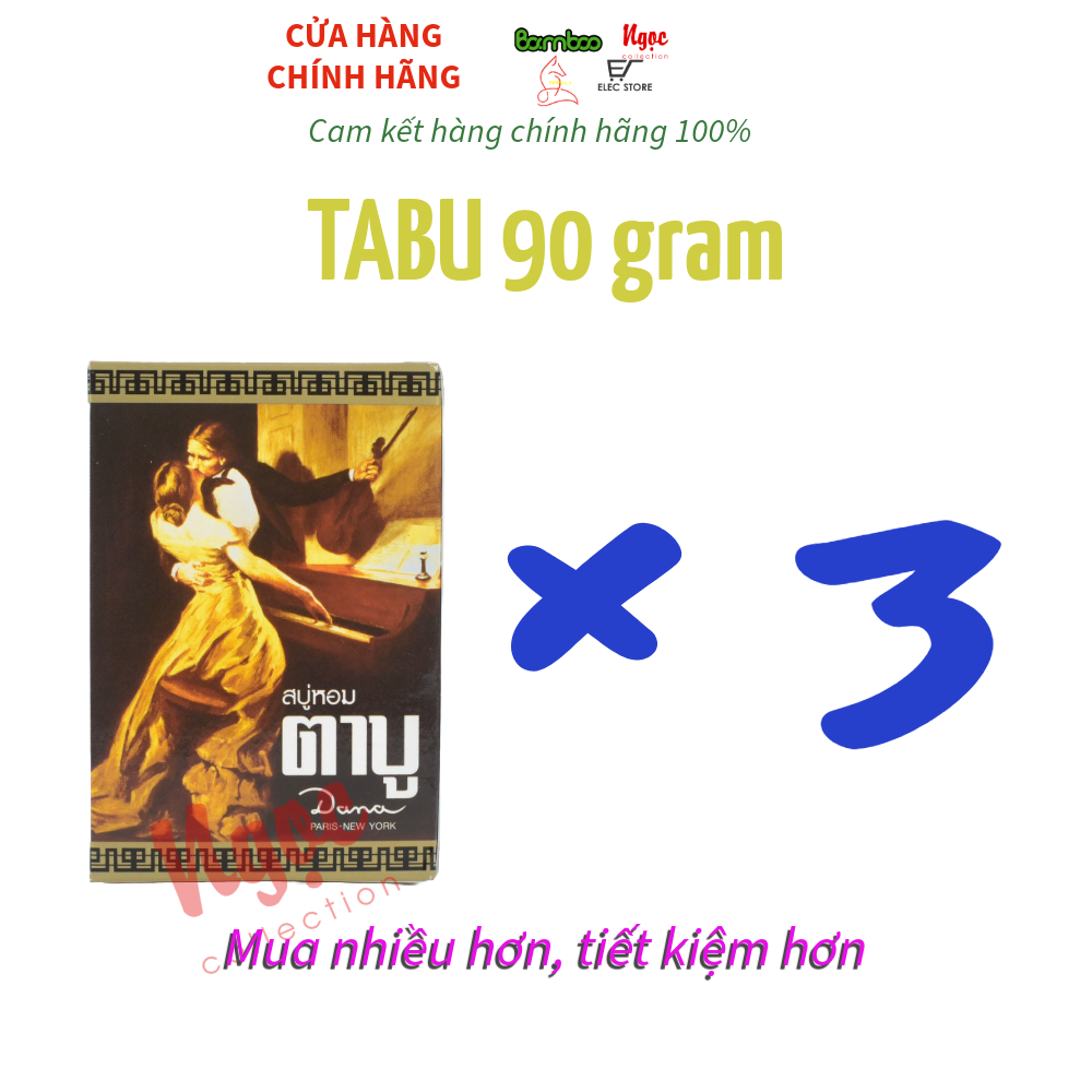 Bộ 3 bánh xà bông tắm trắng tabu dana làm trắng da thaiand