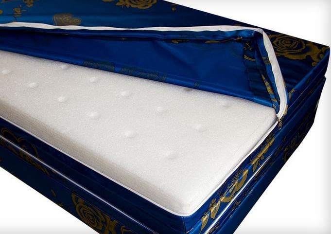 [HCM]Vỏ bọc nệm gấp 3 vải valize KT 1m2 x 2m00 x 10cm có khóa kéo đa dạng màu - Áo nệm cho nệm gấp 3 giá rẻ