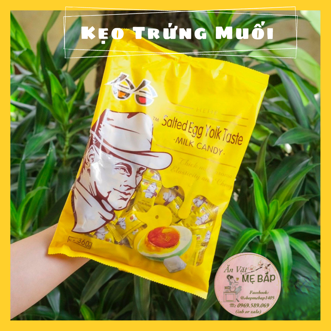 Kẹo Trứng Muối Hiệu Ông Gìa Pocket Đài Loan 360g - Kẹo Mềm [Date 04/2023]