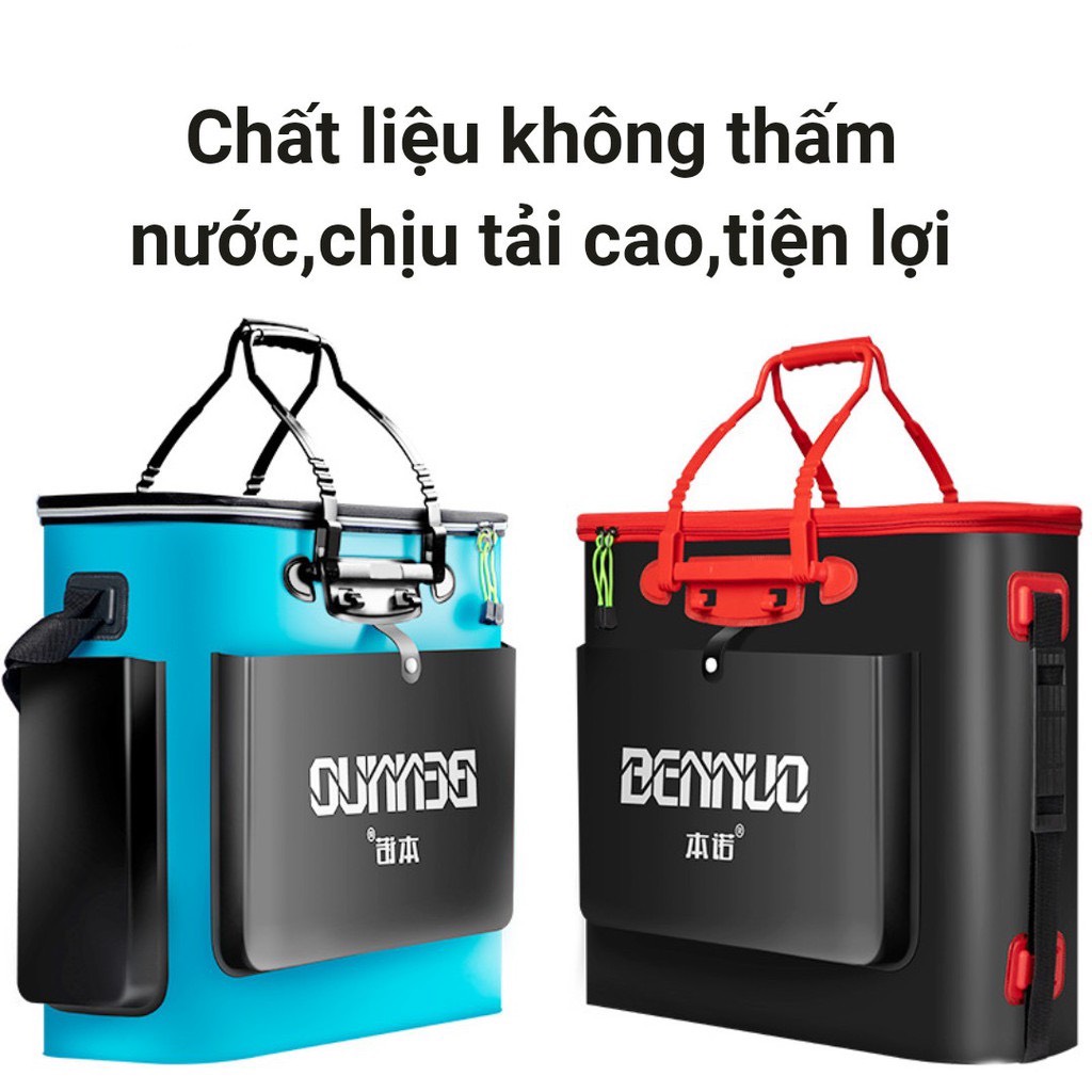 Thùng đựng cá đi câu gấp gọn chất lượng cao bennou