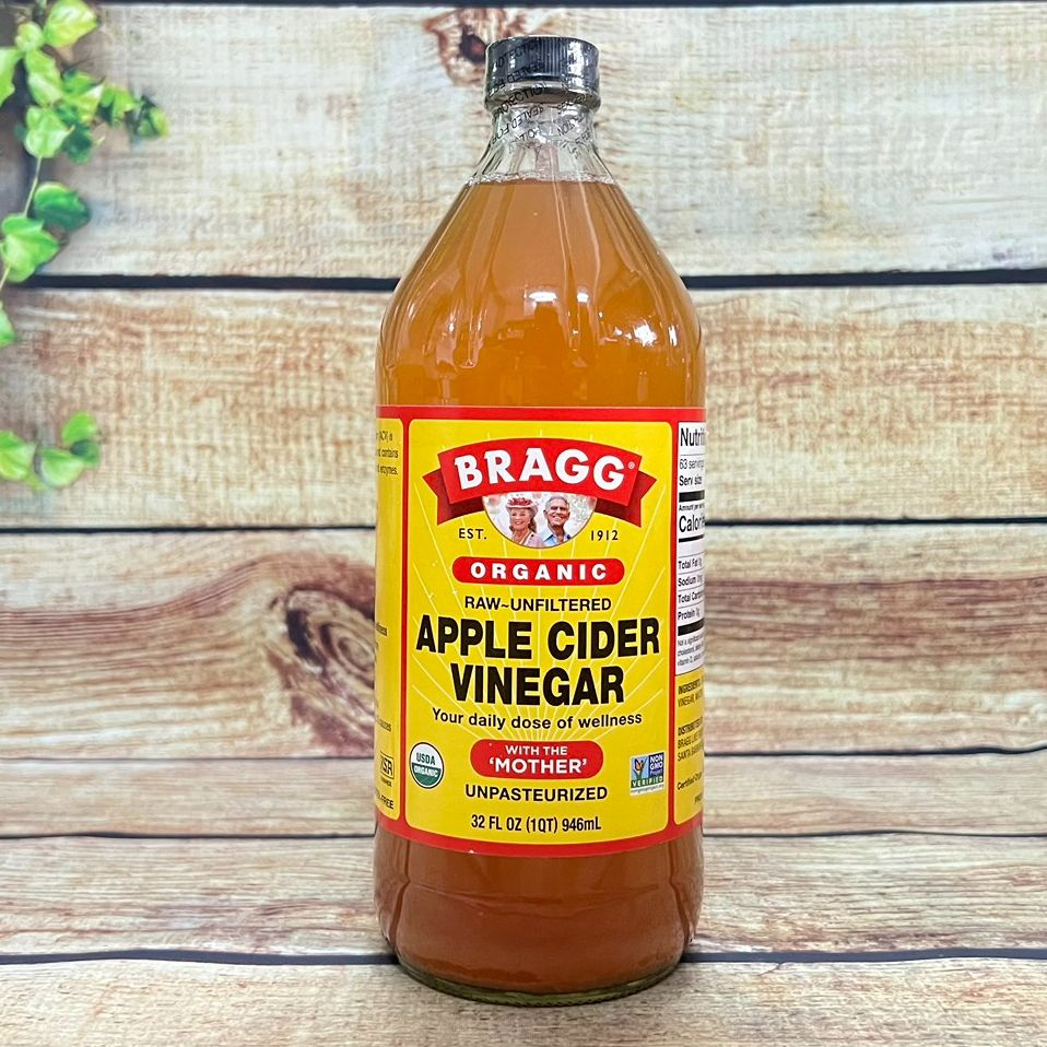 Giấm táo hữu cơ Bragg Apple Cider Vinegar 946ML chai sản phẩm nhập khẩu Mỹ