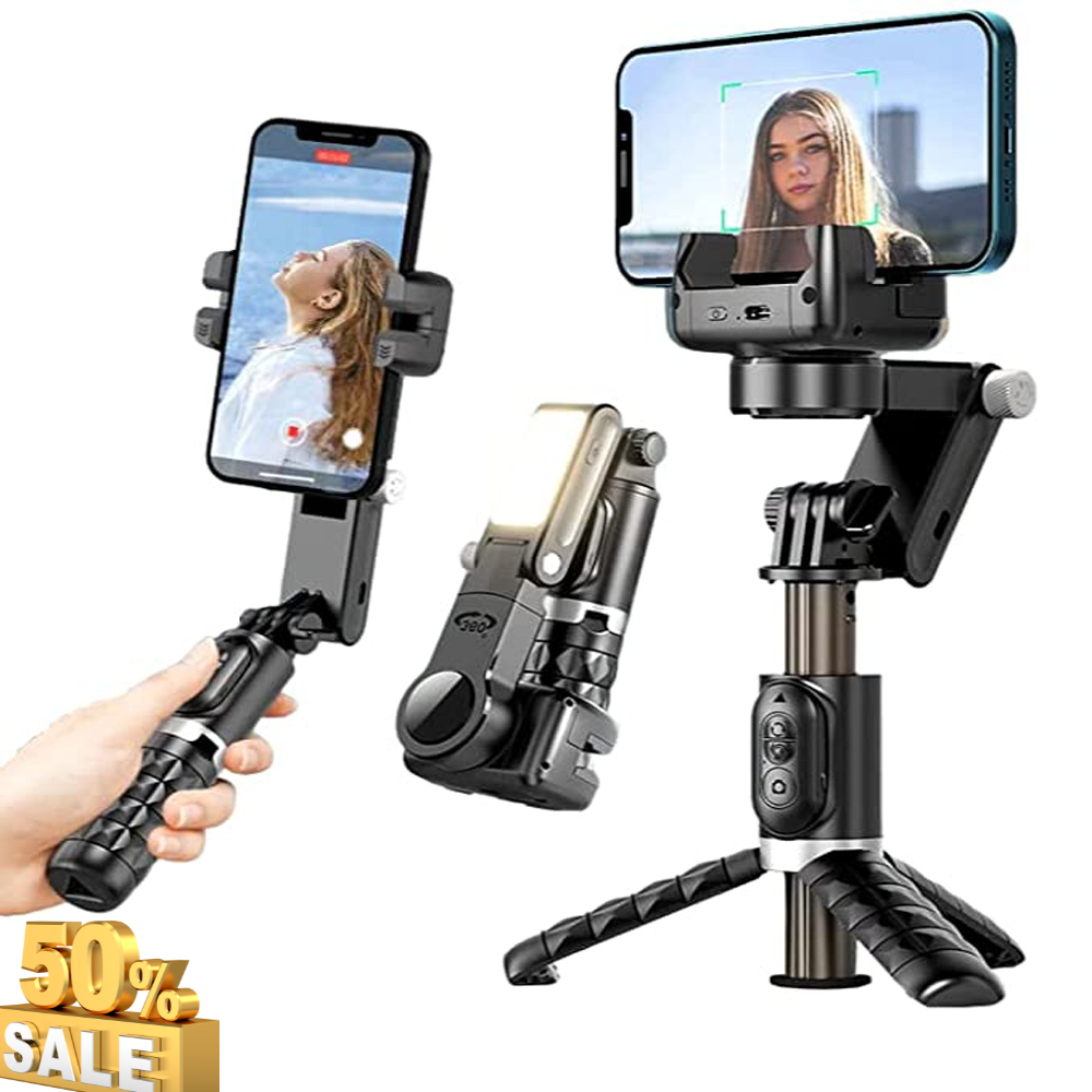 Gimbal Chống Rung Q18 | Gimbal Stabilizer | Gimbal Chống Rung Cho Điện Thoại Quay Video Chuyển Động Mượt Mà, Selfie Stick, Smart Tracking, Làm Vloger, Tiktok Chuyên Nghiệp, Kéo Dài Tối Đa Lên Đến 70cm - Bảo Hành 12 Tháng