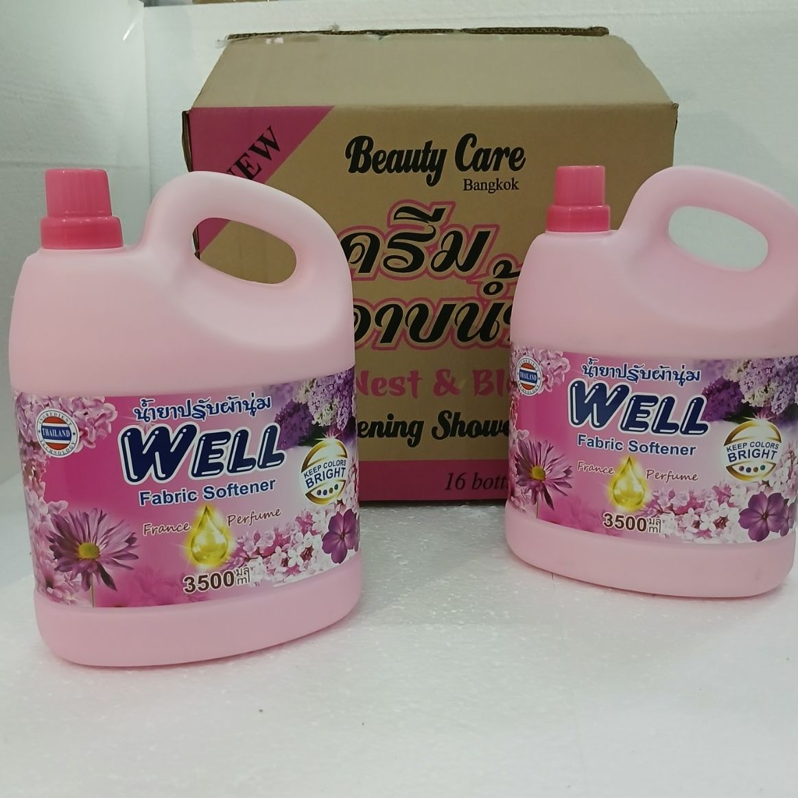 Nước xả vải Well đậm đặc GẤP 3 LẦN lưu hương rất lâu 3500ml Fabric Softener THÁI LAN lix