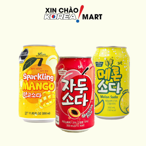 Nước soda trái cây SFC Hàn Quốc 350ml