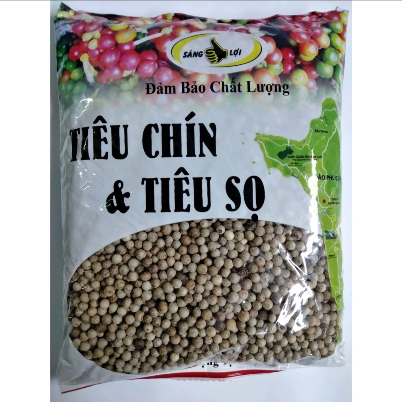 1kg tiêu sọ trắng Phú Quốc loại đặc biệt hiệu Sáng Lợi cao cấp