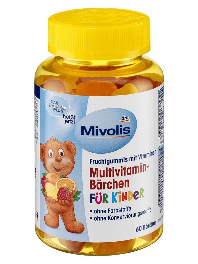 Kẹo gấu Mivolis Đức - bổ sung vitamin tổng hợp cho bé - 60 viên