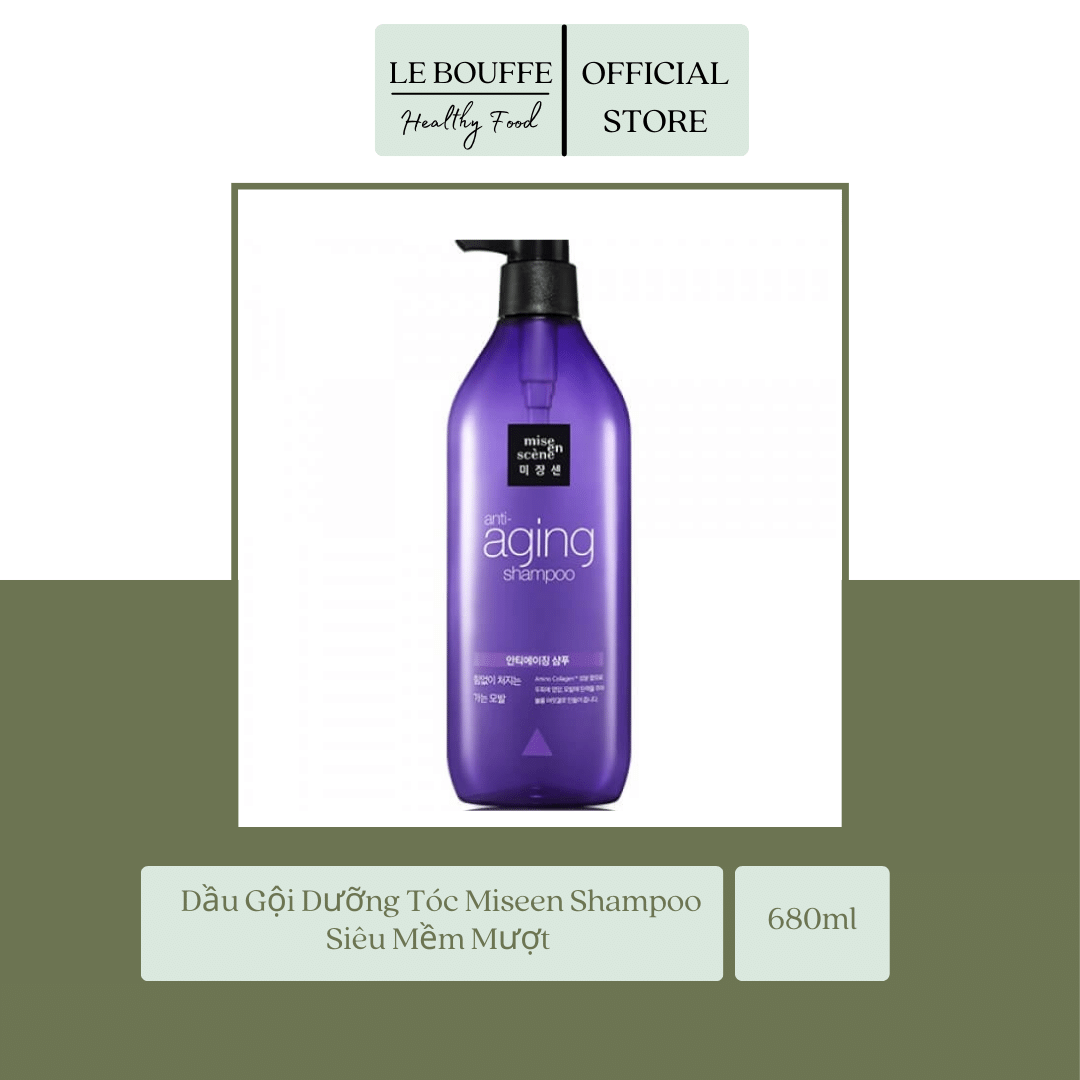 Dầu gội - dầu xả dưỡng tóc miseen shampoo siêu mềm mượt 680ml
