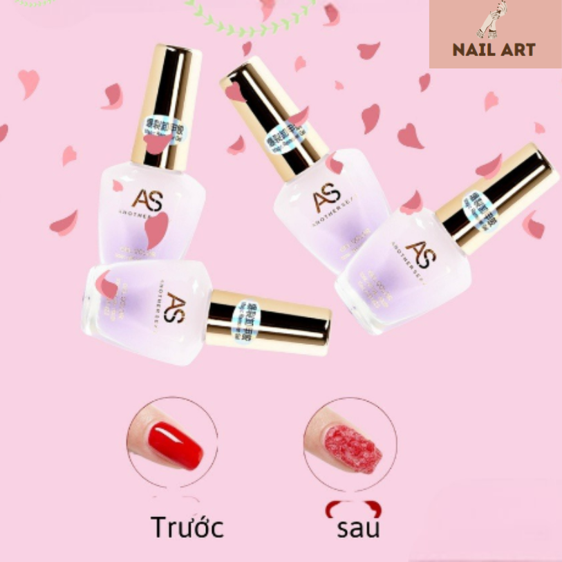 Phá gel lanh - mua nước phá gel, tháo sơn gel không làm tổn thương móng tay - dung dịch phá gel as giúp phá gel nhanh chóng hiệu quả chỉ trong 2-3 phút không cần ủ