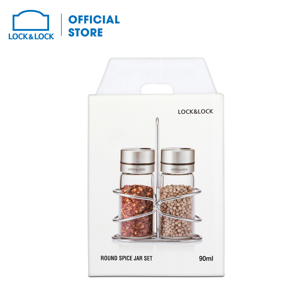 LLG847 - Lọ đựng gia vị 2P Lock&Lock Round 90ml thiết kế nhỏ gọn tiện lợi. Hàng chính hãng