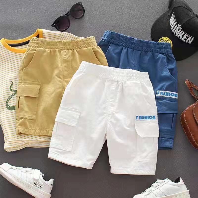 LANBAO quần bé trai quần short bé trai 6 tuoi quần short nam phong cách hàn quần dài kaki bé trai quần baggy bé trai