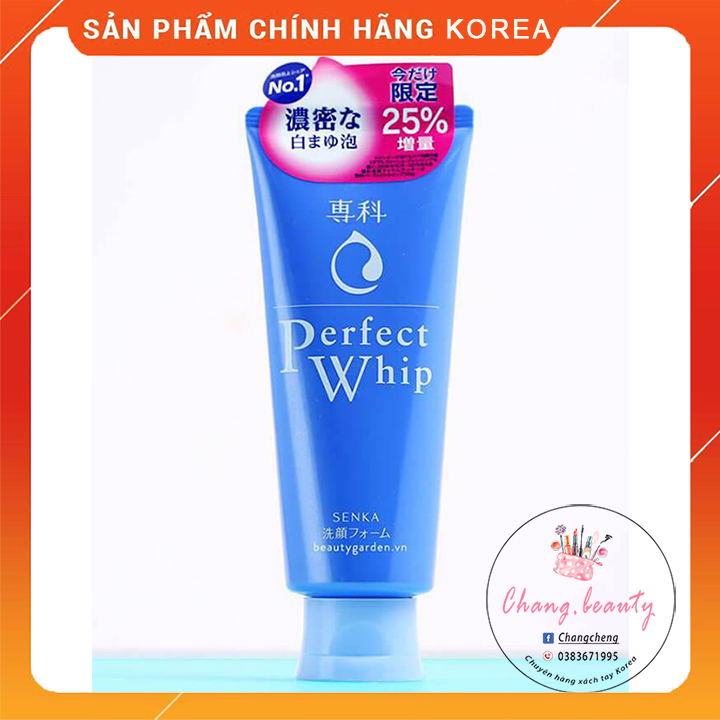 Sữa Rửa Mặt Senka Perfect Whip Xanh