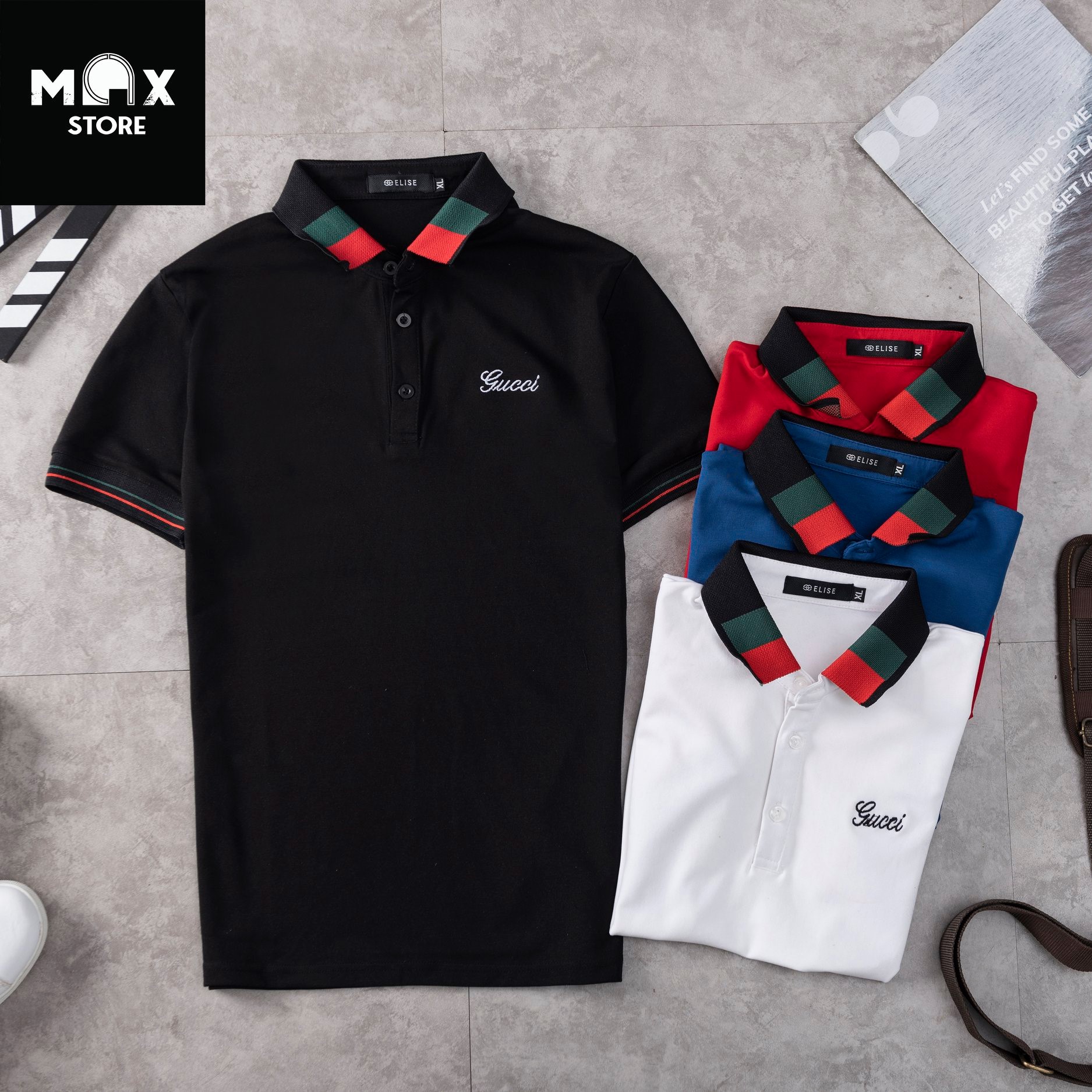 Áo thun nam hot trend 2020, 2021 có cổ màu đỏ xanh , áo thun nam rẻ , áo thun nam form ôm , áo nam đẹp , áo nam đi chơi , áo nam ngầu , áo thun polo nam , áo polo nam