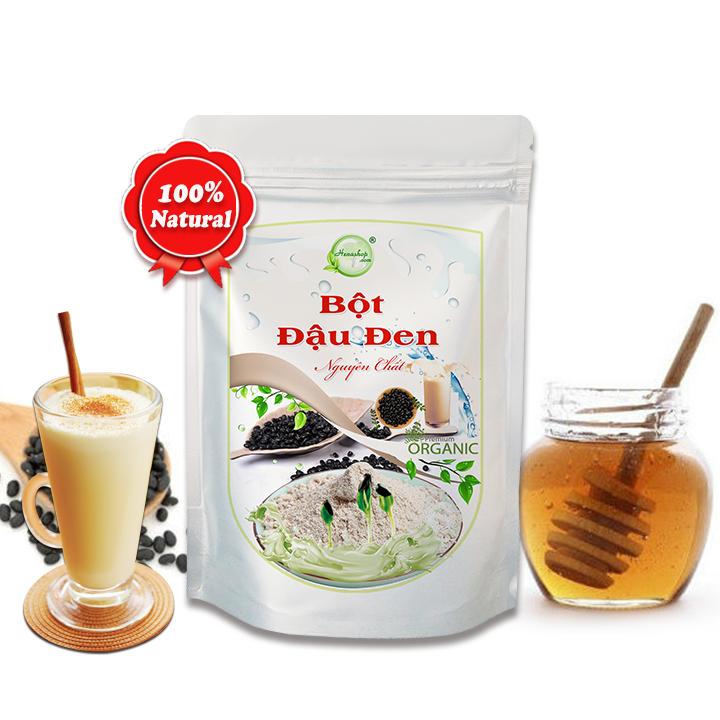 Bột Đậu Đen 500gr [Uống Liền] Giảm cân - Dưỡng Đen Tóc - Trắng Da Ngăn Ngừa Mụn  - Henashop