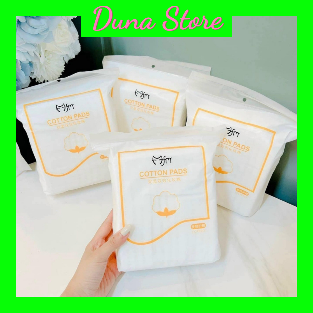 Bông tẩy trang Cotton pasd 222 miếng siêu dai, mềm mịn hottttt