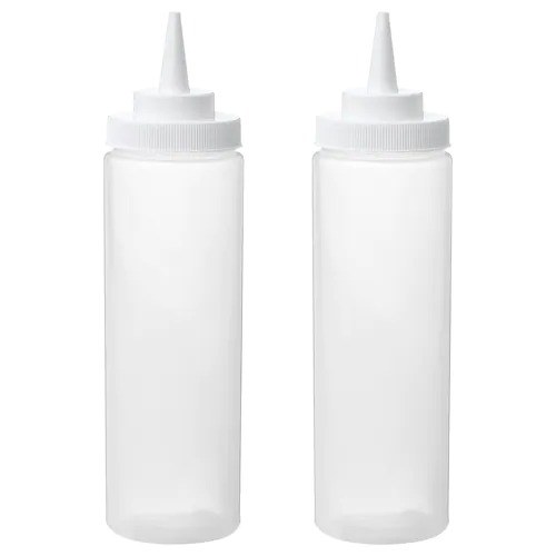Bộ 2 chai nhựa bóp sốt cà chua trong suốt dung tích 330ml Ikea IK76