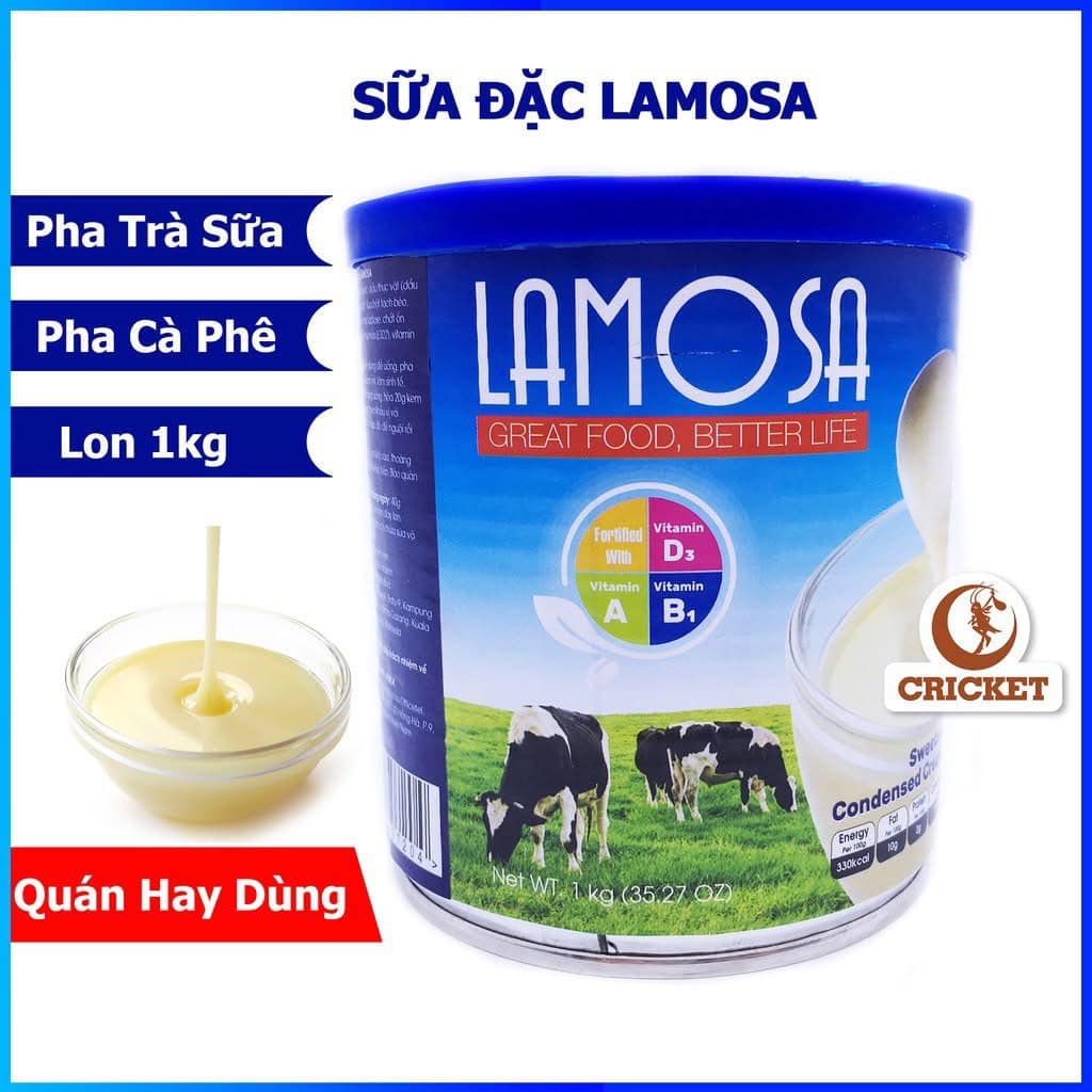 Combo of 2 Boxes of Lamosa Premium Sweetened Condensed Milk 1kg X 2 Cans.