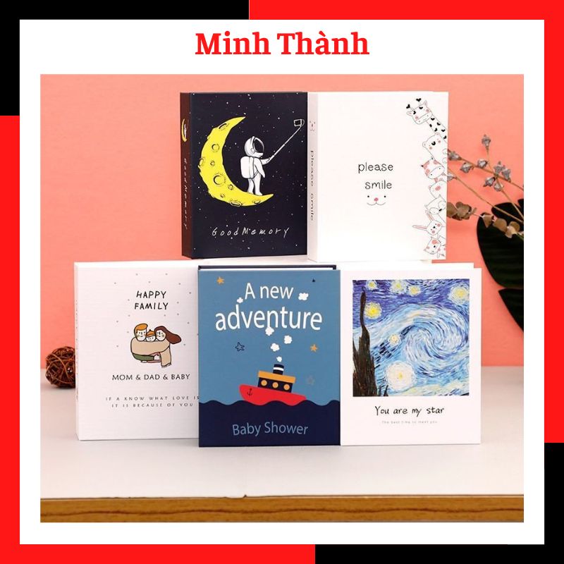 Album đựng ảnh 13x18 đựng được 100 tấm mẫu mới tại Minh Thành Store