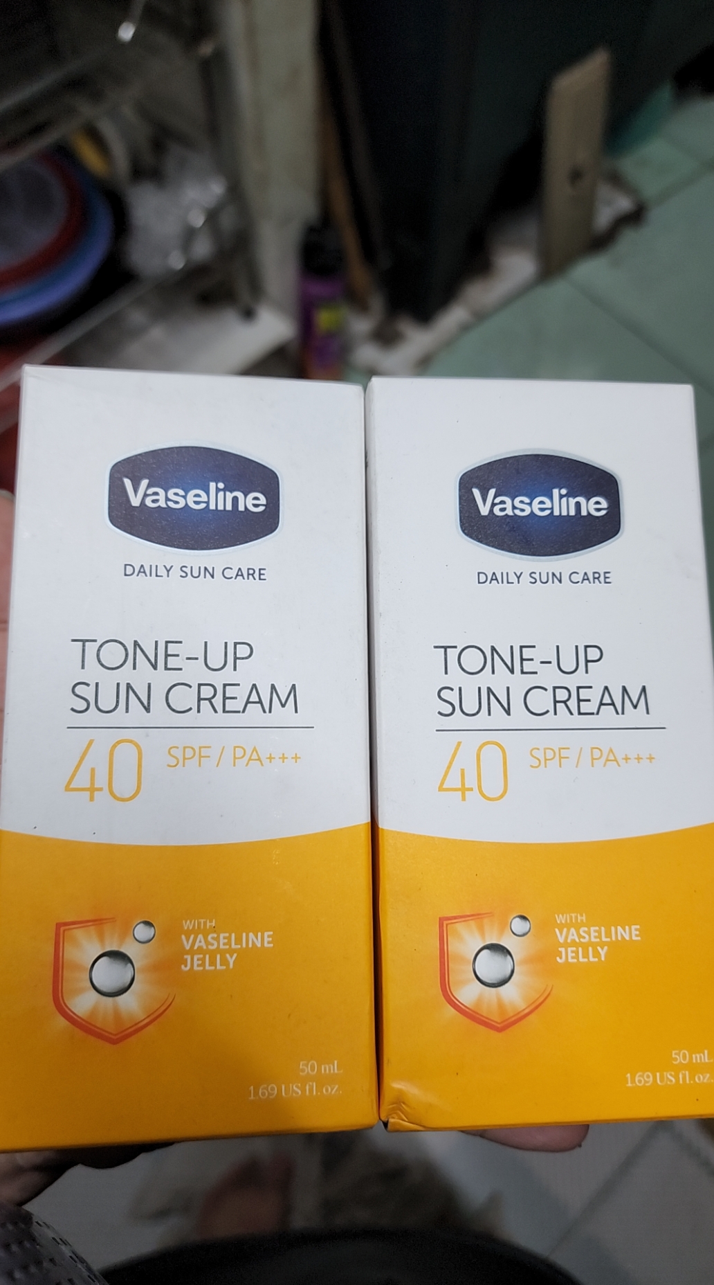 Kem chống nắng vaseline daily sun care tone up sun cream spf40/pa+++ 50ml