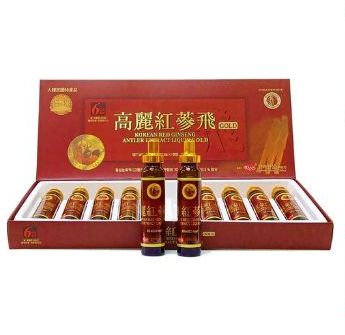 Chiết xuất hồng sâm nhung linh chi KGS 200ml (20ml x 10 tuýp) - Giúp cải thiện đáng kể mất ngủ, biếng ăn