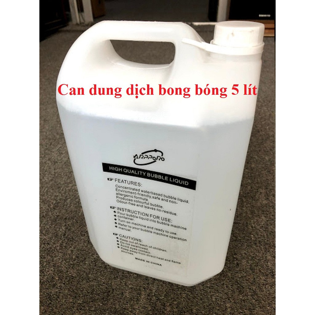 Can dung dịch 5 lít nước bong bóng dùng cho máy phun bong bóng sự kiện tiệc cưới