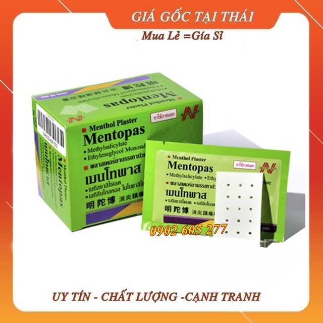 1 Gói Cao Dán Mentopas Neoplast Thái Lan