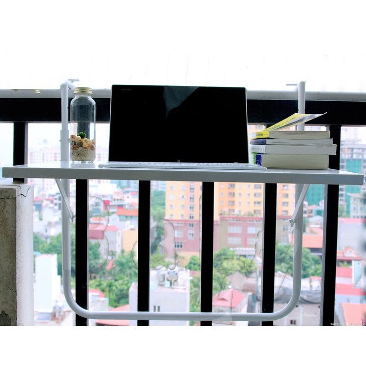 Bàn treo ban công Baly Bàn làm việc Bàn hoc. Bàn treo tường gấp gọn thông minh.