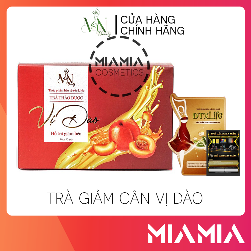 Trà Giảm Cân Vị Đào Đông Anh - Trà thảo dượᴄ vị đào giảm béo MN Beauty Group chính hãng